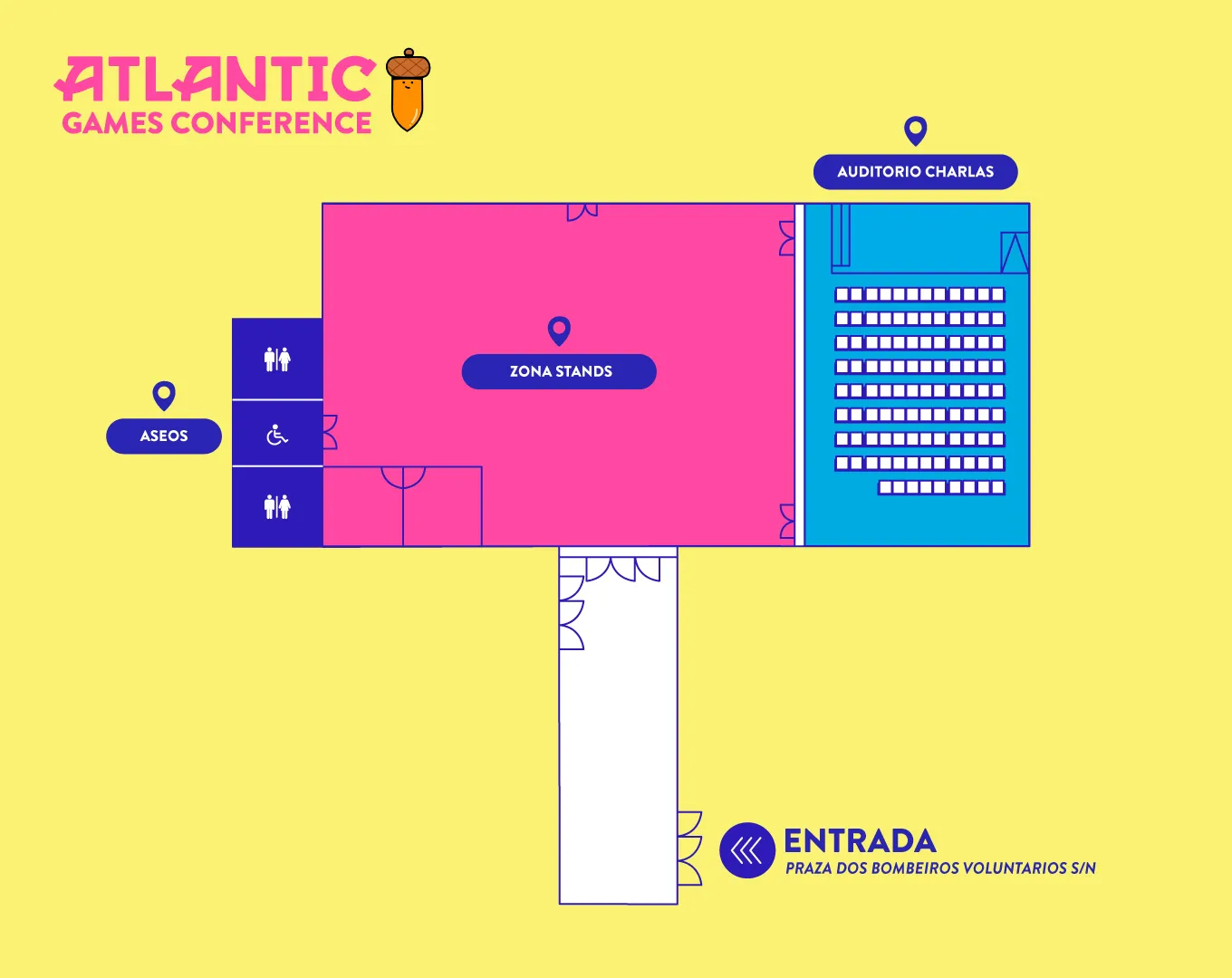 Map of the forum facilities